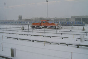 Akkulok im Schnee