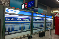 C2-Zug Präsentation im U-Bahnhof Georg-Brauchle-Ring