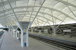 U-Bahnhof Fröttmaning Bahnsteig stadtauswärts