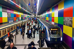 C2-Zug Präsentation im U-Bahnhof Georg-Brauchle-Ring