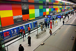 C2-Zug Präsentation im U-Bahnhof Georg-Brauchle-Ring