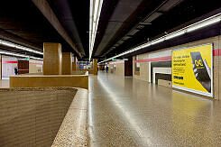 Sperrengeschoss im U-Bahnhof Giesing (Bahnhof)