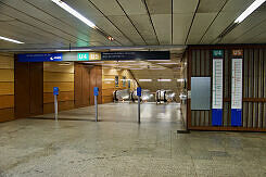 Sperrengeschoss unter dem Lenbachplatz zum U-Bahnhof Karlsplatz (Stachus)