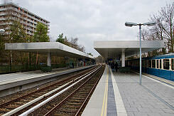 U-Bahnhof Kieferngarten von Norden gesehen