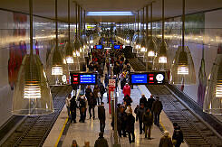 U-Bahnhof Moosach am Eröffnungstag