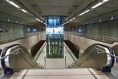 Östlicher Zugang zum U-Bahnhof Messestadt Ost