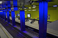 U-Bahnhof Münchner Freiheit nach der Neugestaltung