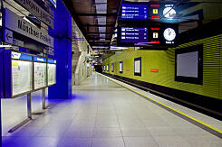 U-Bahnhof Münchner Freiheit nach der Neugestaltung