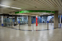Sperrengeschoss im U-Bahnhof Max-Weber-Platz