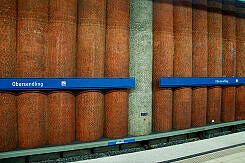 Bohrpfahlwand im U-Bahnhof Obersendling