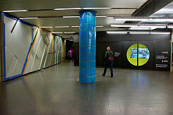 Sperrengeschoss im U-Bahnhof Sendlinger Tor vor dem Umbau