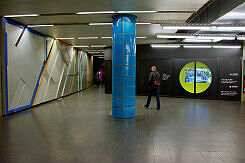 Sperrengeschoss im U-Bahnhof Sendlinger Tor vor dem Umbau