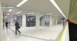Umbau U-Bahnhof Sendlinger Tor - Fotomontage Planung