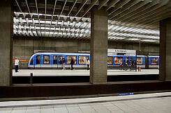 U-Bahnhof Scheidplatz, Blick auf Gleis 1/3