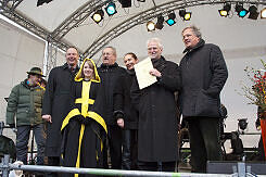 Minister Fahrenschon, Münchner Kindl, OB Ude, Baureferentin Hingerl, MVG-Chef König, Regierungspräsident Hillenbrand