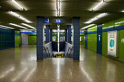 Sperrengeschoss im U-Bahnhof Westpark