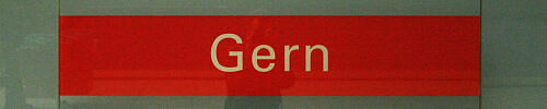 Stationsschild U-Bahnhof Gern