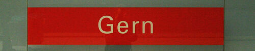 Stationsschild U-Bahnhof Gern Stationsschild U-Bahnhof Gern