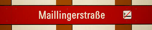 Stationsschild Maillingerstraße