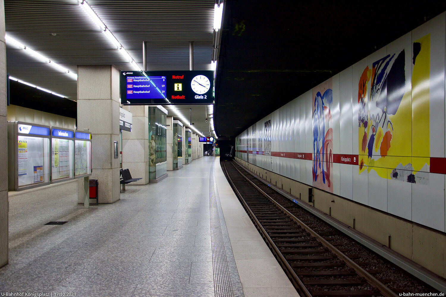 UBahnlinie U2 von Feldmoching zur Messestadt Ost UBahn München