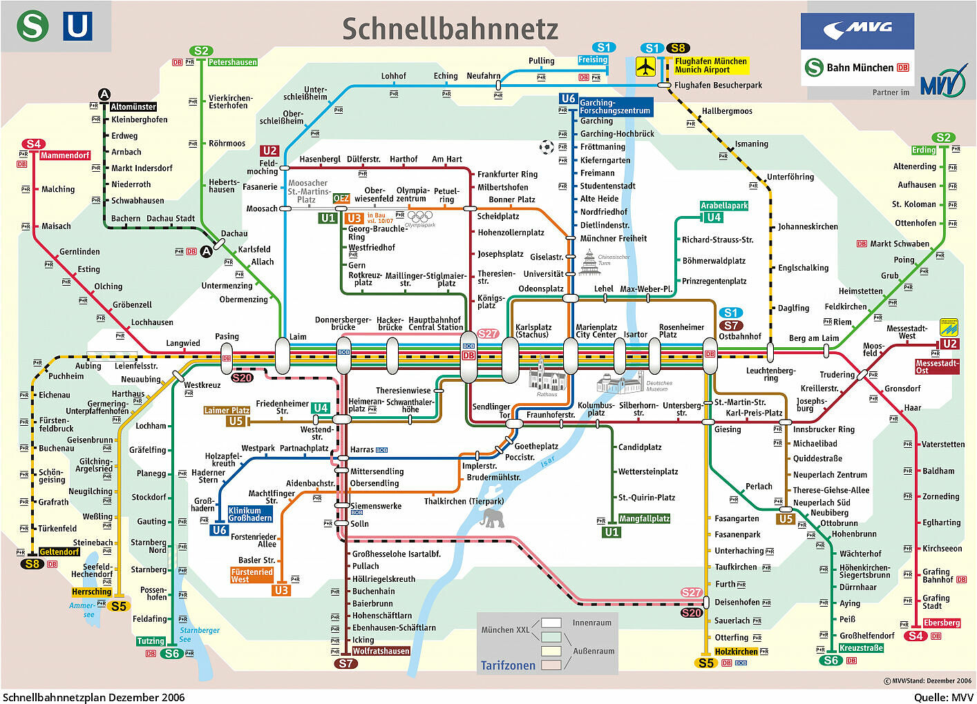 Pläne des von 1972 bis heute U