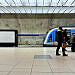 U-Bahnhof Marienplatz ohne Wandverkleidungen, die im Jahr 2022 temporär entfernt wurden