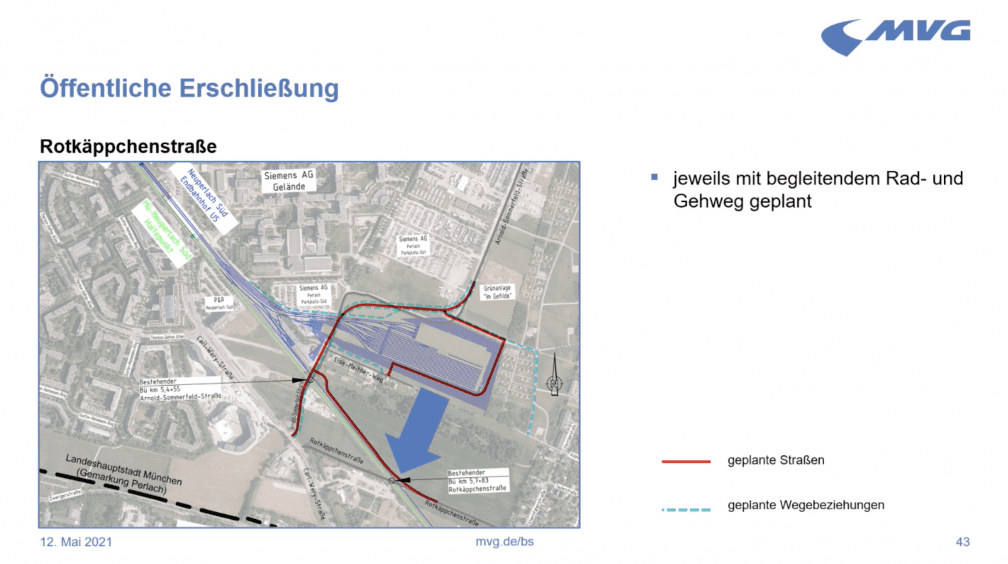 Verkehrskonzept um den Betriebshof Süd