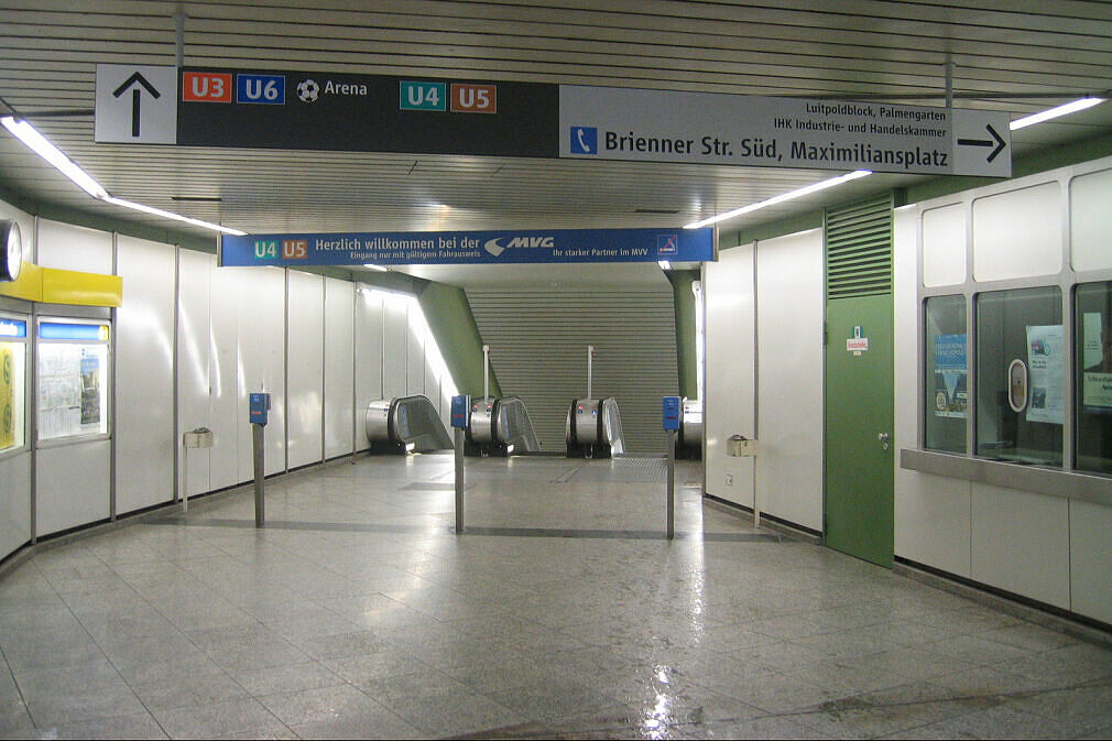 Leitsystem Odeonsplatz - Sperrengeschoß Brienner Straße
