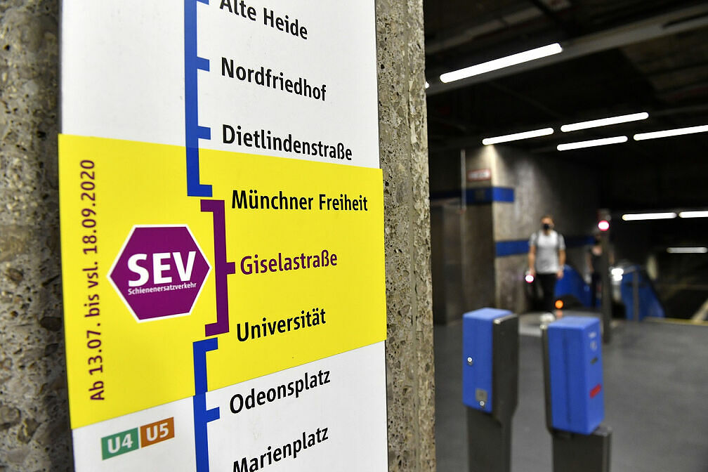 SEV zwischen Münchner Freiheit und Universität