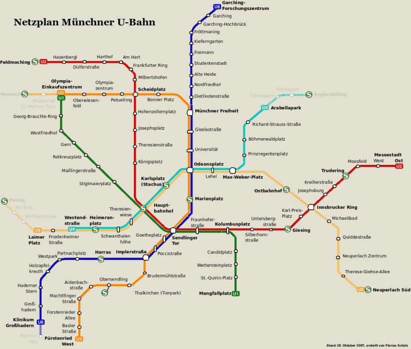 Netzplan Stand 28. Oktober 2007