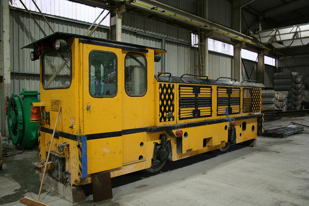 Baulok beim Moosacher Tunnelbau