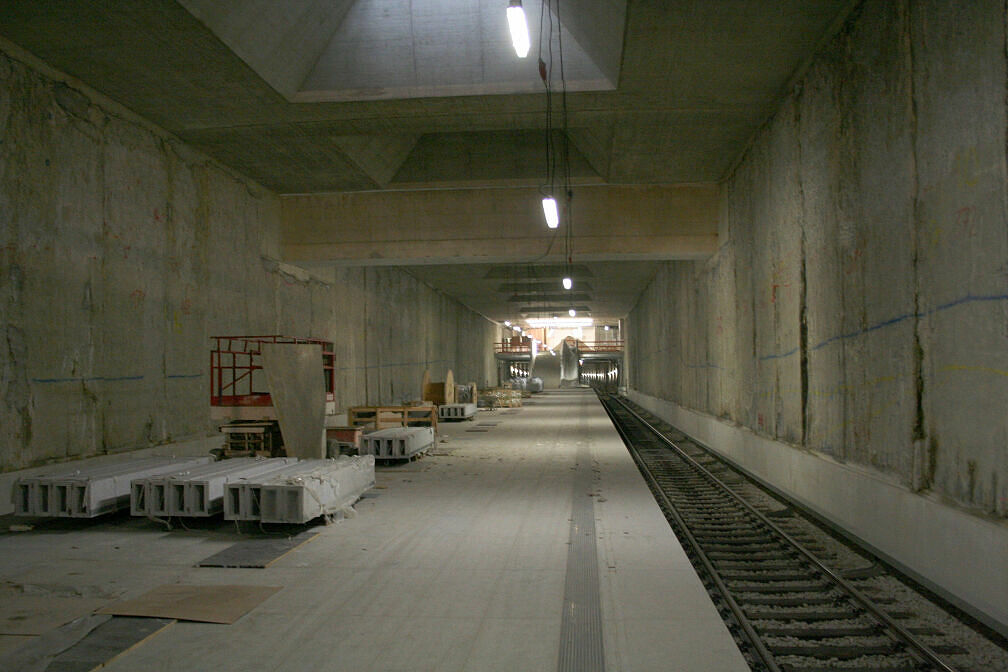 U-Bahnhof Oberwiesenfeld im Rohbau